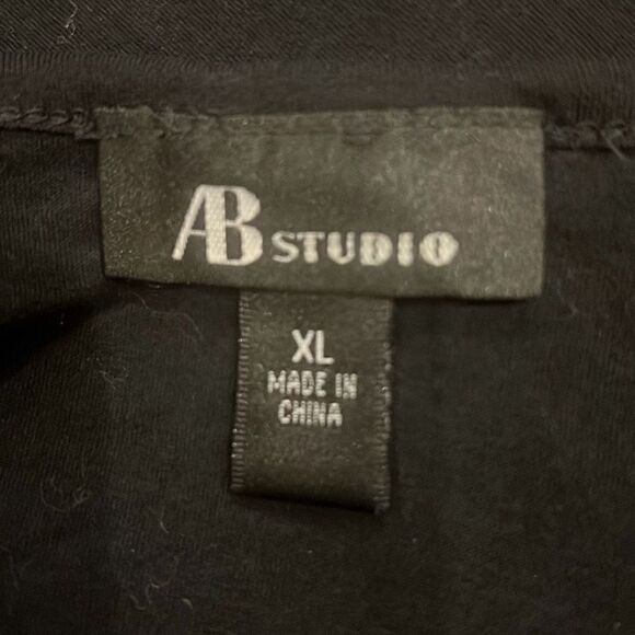 AB Studio black sequins tank top size XL - Picture 3 of 6